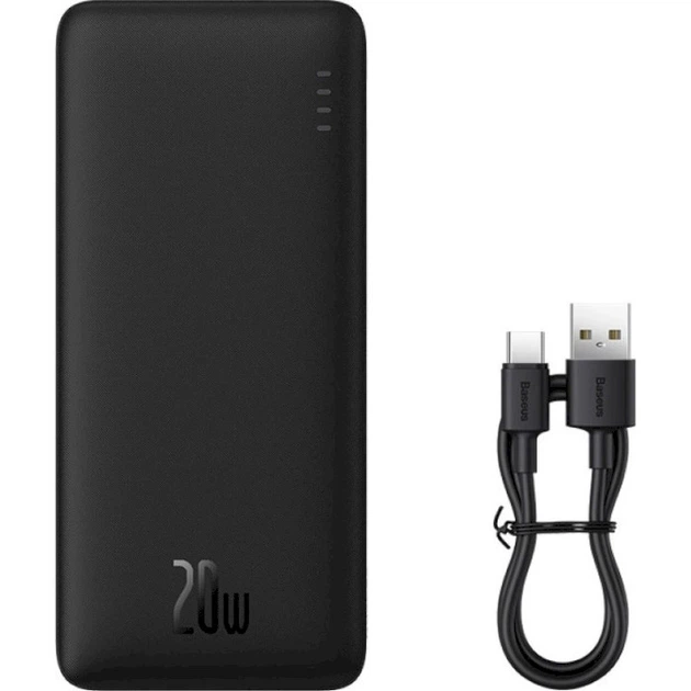 Внешний аккумулятор Baseus Airpow Fast Charge Power Bank 30000mAh 20W Black - Фото 1 Внешний аккумулятор Baseus Airpow Fast Charge Power Bank 30000mAh 20W Black - изображение 1