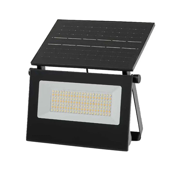 Уличный LED прожектор 300 Вт 154 LED с солнечной панелью 19x3,2x12,5 см белый IP65 - изображение 2