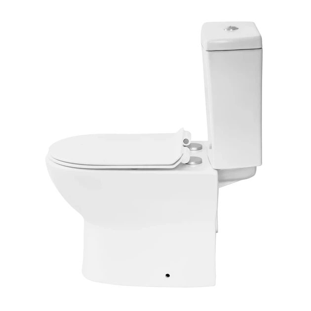 Унітаз компакт Ronan JL 790х380х700 мм кераміка білий - зображення 3