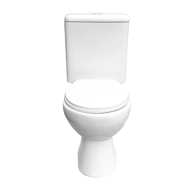 Унітаз компакт Vivia Simple 420x380x725 мм кераміка білий - зображення 4