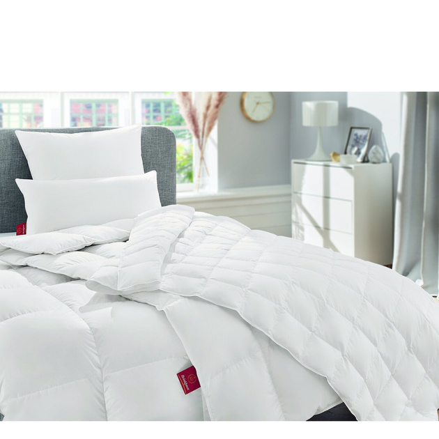 Кассетное теплое пуховое одеяло Brinkhaus Luxus Warm, Евро, Белый - изображение 3