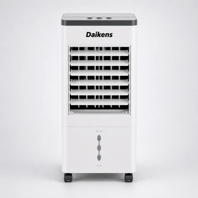 Підлоговий охолоджувач-зволожувач DKNS DH2025-01A 10л 3800Вт Білий - Фото 2 Підлоговий охолоджувач-зволожувач DKNS DH2025-01A 10л 3800Вт Білий - изображение 2