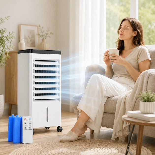 Підлоговий охолоджувач повітря Generic FC-50W 3.5л Білий - Фото 8 Підлоговий охолоджувач повітря Generic FC-50W 3.5л Білий - изображение 8