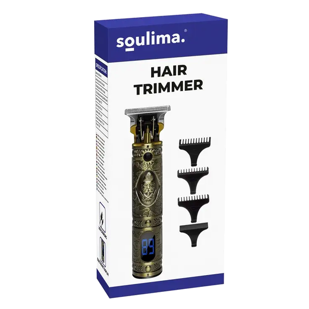Триммер аккумуляторный 4в1 10 Вт для волос и бороды 6 насадок USB-C Soulima LS-0461 - изображение 10