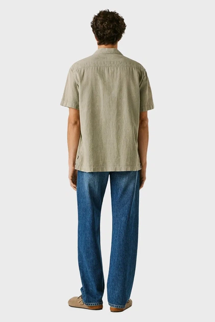Чоловіча оливкова сорочка PAULO Pepe Jeans XL PM3091196 - изображение 3