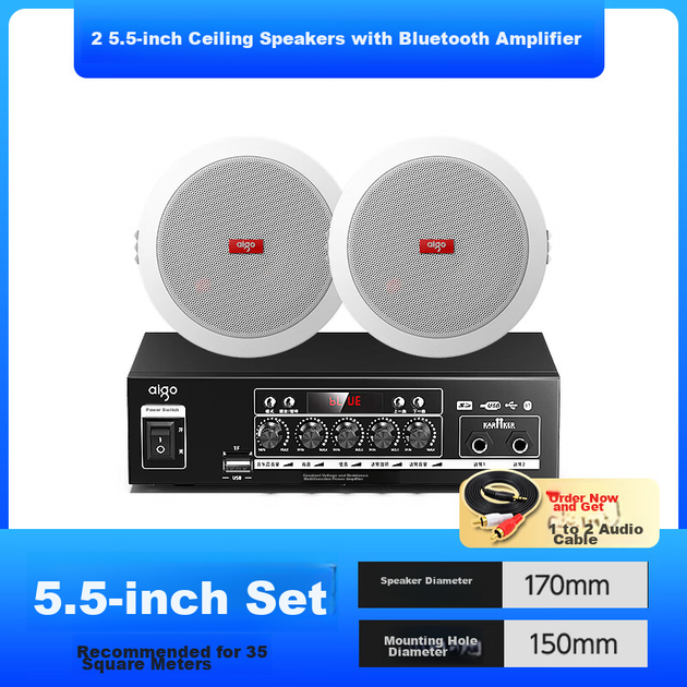 Динамик потолочный Aiguozhe 5.5 дюйма Bluetooth X131 - изображение 5