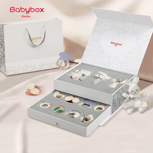 Погремушка Beiboshi Babybox подарочный набор для новорожденных 0-1 год успокаивающая - Фото 9 Погремушка Beiboshi Babybox подарочный набор для новорожденных 0-1 год успокаивающая - изображение 9
