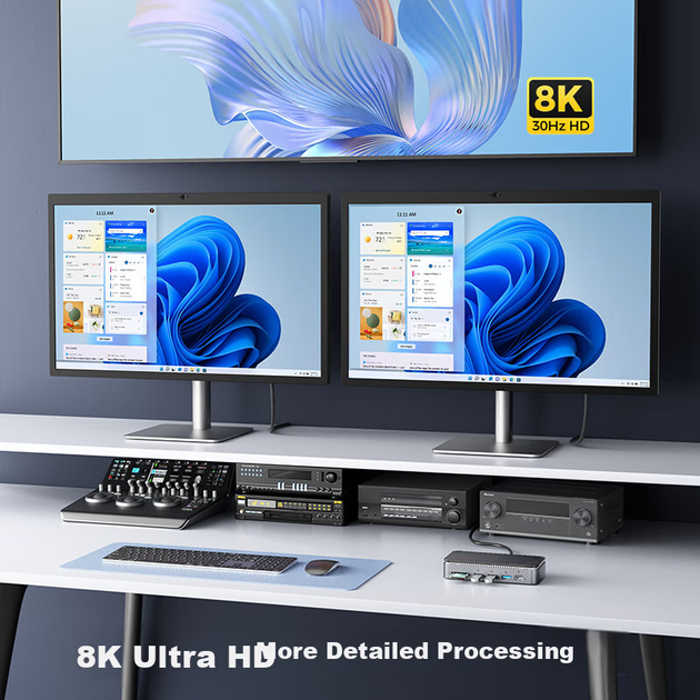 Корпус для жорсткого диска ORICO, корпус для SSD M.2, перетворювач Type-C на HDMI/DP, розширення екрана робочого столу, сумісний з MacBook та ноутбуками, M2P11 - зображення 7