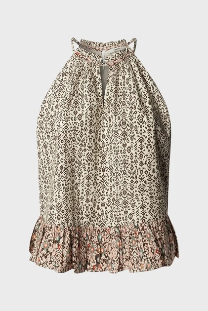 Жіночий топ з візерунком DONA Pepe Jeans M PL3051416 - изображение 7
