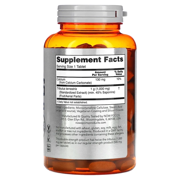 Якірці NOW Foods (Tribulus) 1000 мг 180 таблеток (NOW-02271) - зображення 2