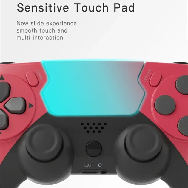 Беспроводной геймпад Bluetooth с вибрацией и тачпадом GAMINJA P48 для PS4/PS3/PC Белый - изображение 7
