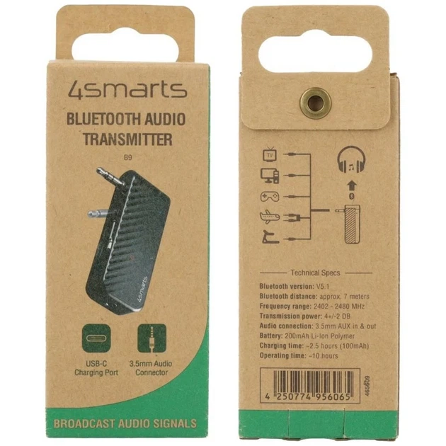 Трансмиттер Bluetooth 4smarts B9 Black (465609) - изображение 6