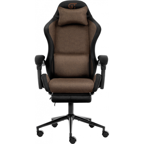 Геймерское кресло GT Racer X-2338 Fabric Brown/Black - Фото 1 Геймерское кресло GT Racer X-2338 Fabric Brown/Black - изображение 1