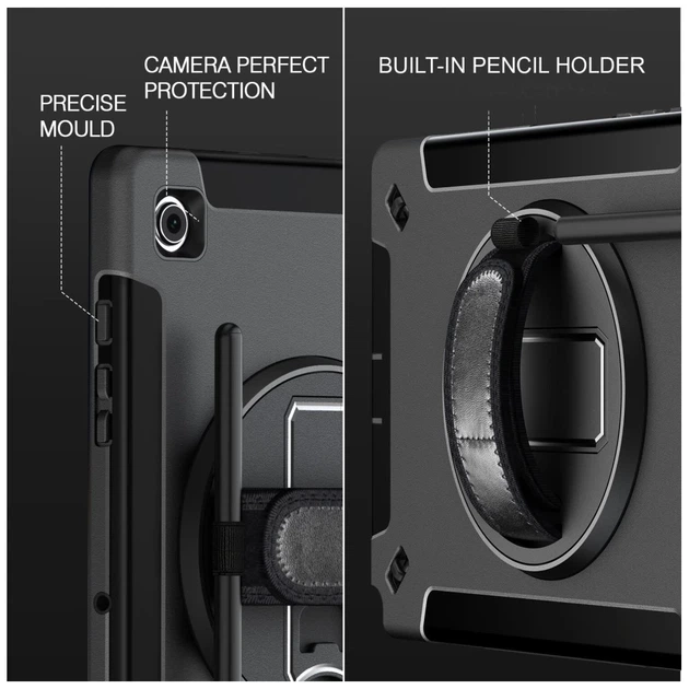 Бампер 4smarts Rugged Case Grip для Apple iPad 11 (A16, 2025) / iPad 10.9 (10th gen) Black (4252011904167) - Фото 8 Бампер 4smarts Rugged Case Grip для Apple iPad 11 (A16, 2025) / iPad 10.9 (10th gen) Black (4252011904167) - зображення 8
