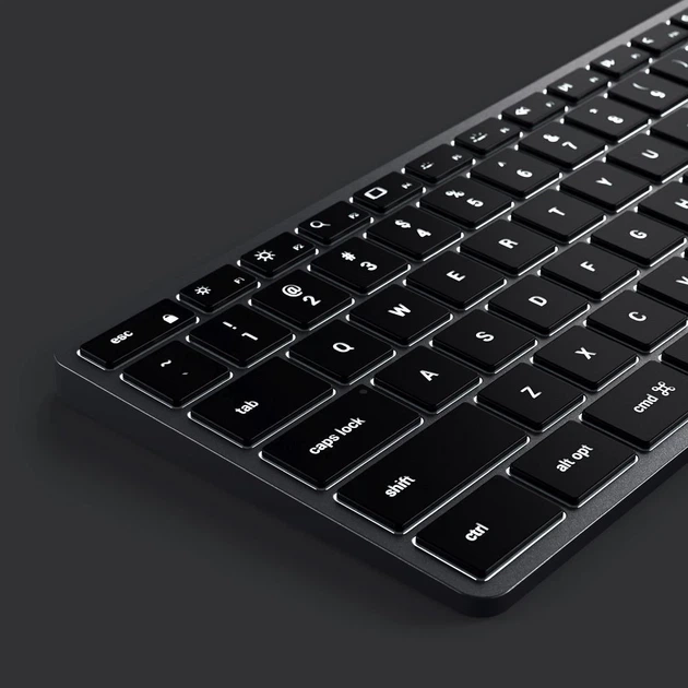 Клавіатура бездротова QWERTY Satechi Slim X3 ST-BTSX3M Grey (879961009052) - Фото 4 Клавіатура бездротова QWERTY Satechi Slim X3 ST-BTSX3M Grey (879961009052) - зображення 4