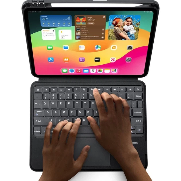 Чохол Dux Ducis DK з бездротовою клавіатурою для iPad Pro 11" (2024) Black (6934913005088) - Фото 8 Чохол Dux Ducis DK з бездротовою клавіатурою для iPad Pro 11" (2024) Black (6934913005088) - зображення 8