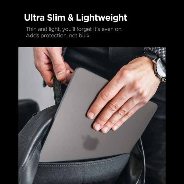 Чехол Spigen AirSkin для MacBook Pro 14 M1-M5 Pro/M5 Pro Max 2021-2026 Black (ACS11529) - изображение 7