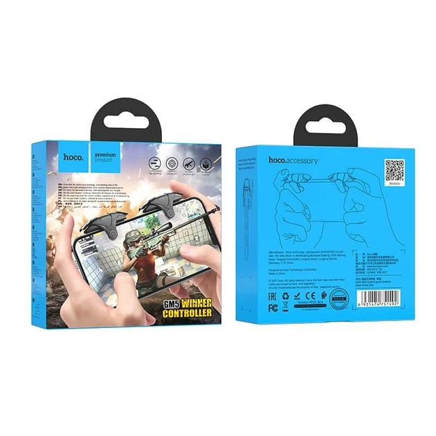 Ігрові тригери Hoco GM5 Wolf Mobile Black & Gray для смартфонів 4–7" (749652) - изображение 7