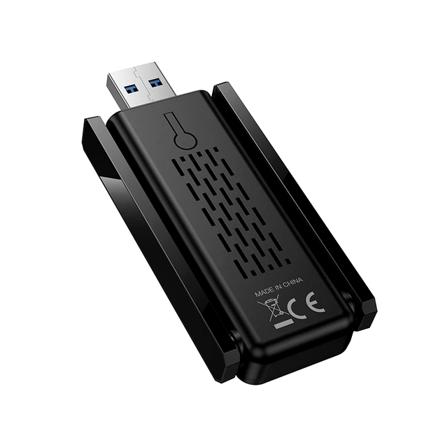 Адаптер WiFi Hoco USB WiFi6 286 Мбит/с Dual Antenna Черный - изображение 3