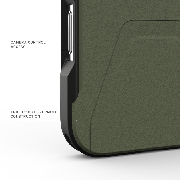 Чохол протиударний UAG Civilian MagSafe (Original) для Iphone 17 Pro Olive 114545117297 - зображення 4