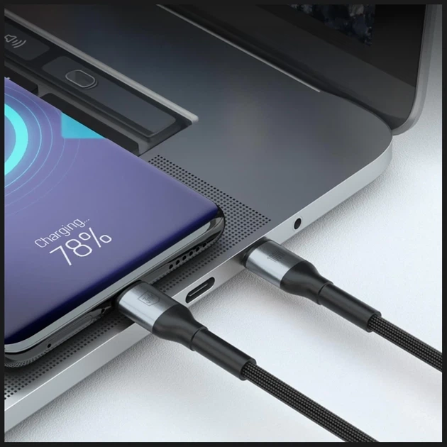 Кабель 3mk Hyper Cable N-Series USB-C to USB-C 3m 20V/5A 100W Black (5903108758208) - изображение 5
