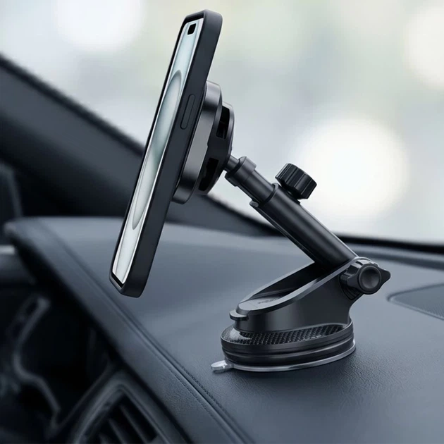 Автодержатель Tech-Protect V20 ArcticBoost Magnetic Dashboard & Vent Wireless Charger 25W Qi2.2 Black (5906302392995) - изображение 7
