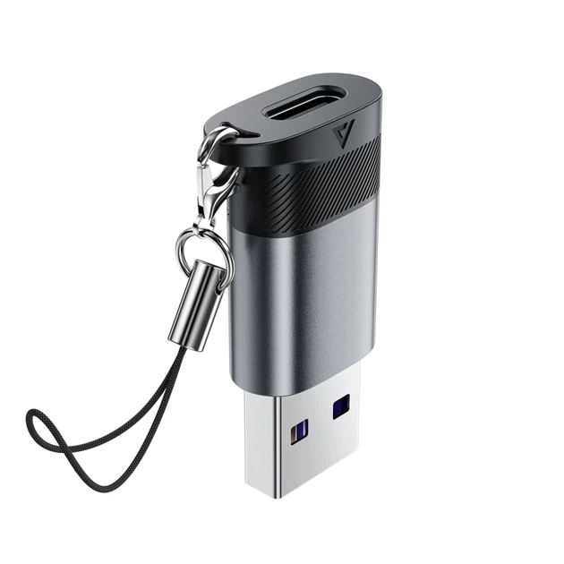 Адаптер Acefast J8 USB-C на USB-A Grey (6974316284697) - Фото 1 Адаптер Acefast J8 USB-C на USB-A Grey (6974316284697) - изображение 1