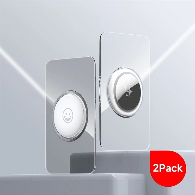 Чехол Dux Ducis защитный в форме карты для AirTag (2 pack) Transparent + Black (6971824154696) - изображение 8
