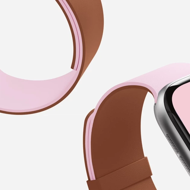 Ремешок Moft Snap Duo для Apple Watch Series 11/10 42 mm | Series 9/8/7 41 mm | 6/5/SE 40 mm | 3/2/1 38 mm Pink/Brown (MD025-1-42-LTPKBE) - изображение 3