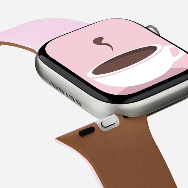 Ремешок Moft Snap Duo для Apple Watch Series 11/10 42 mm | Series 9/8/7 41 mm | 6/5/SE 40 mm | 3/2/1 38 mm Pink/Brown (MD025-1-42-LTPKBE) - изображение 4