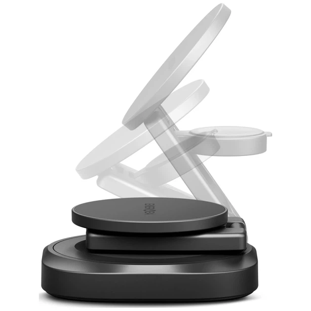 Ładowarka bezprzewodowa Energea Alumag GYRO 360 Qi2.2 25W Gunmetal (8885020104486) - obraz 2