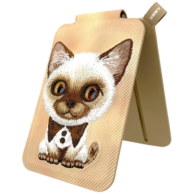 Etui-portfel Nimmy New Big-Eye Cute Pets 2.0 Brown (6971080315572) - obraz 3