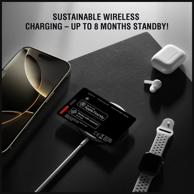 Локалізатор 4smarts SkyTag Card Duos ReCharge Black (541718) - зображення 8