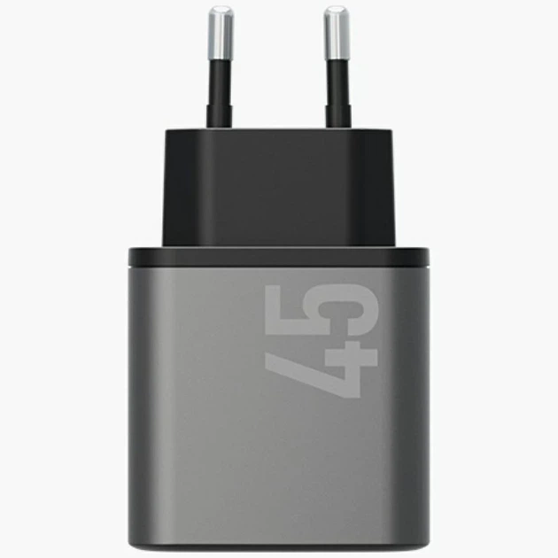 Ładowarka sieciowa Energea Ampcharge GaN45 PD/PPS/QC3.0 45W Grey (8885020102260) - obraz 6