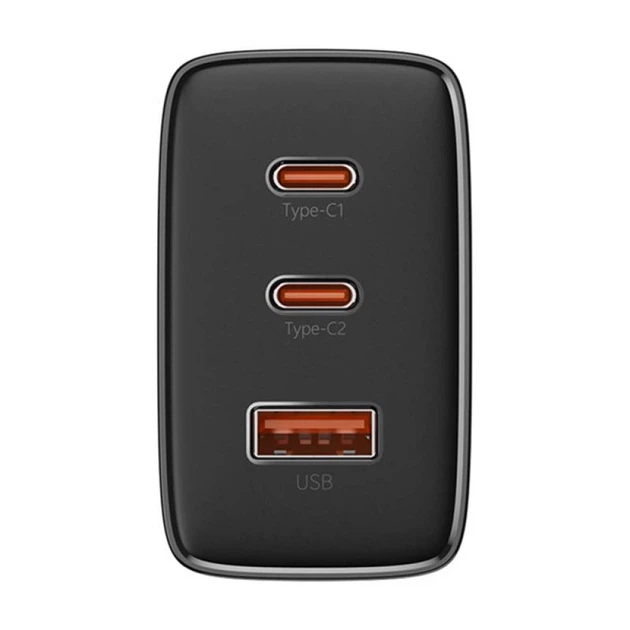 Мережевий зарядний пристрій Baseus Cube Pro 65W 2xUSB-C | USB-A Black (P10152301113-00) - зображення 3