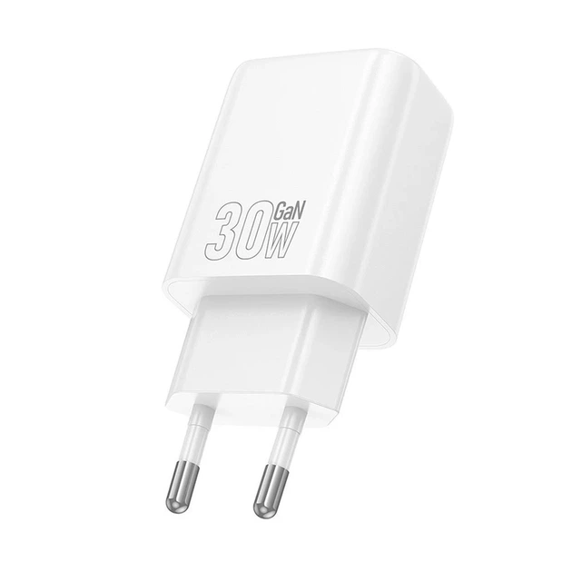 Сетевое зарядное устройство Hoco N63 USB A + USB C QC3.0 PD 30W White (6942007648806) - изображение 3