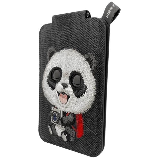 Etui-portfel Nimmy New Big-Eye Cute Pets 2.0 Black (6971080316968) - obraz 3