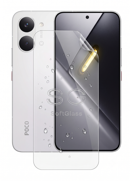Пленка для POCO X8 Pro Max на экран износоустойчивая полиуретановая SoftGlass - Фото 1 Пленка для POCO X8 Pro Max на экран износоустойчивая полиуретановая SoftGlass - изображение 1