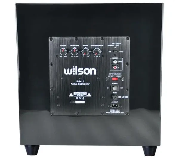 Сабвуфер Wilson SUB-12 Активний 250W Чорний глянець - Фото 6 Сабвуфер Wilson SUB-12 Активний 250W Чорний глянець - изображение 6