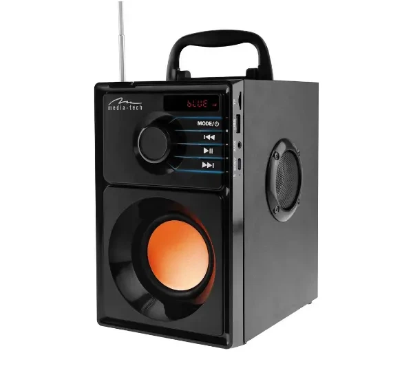 Bluetooth-колонка Media-Tech BOOMBOX BT MT3145 15W Радіо FM Чорний - Фото 1 Bluetooth-колонка Media-Tech BOOMBOX BT MT3145 15W Радіо FM Чорний - изображение 1