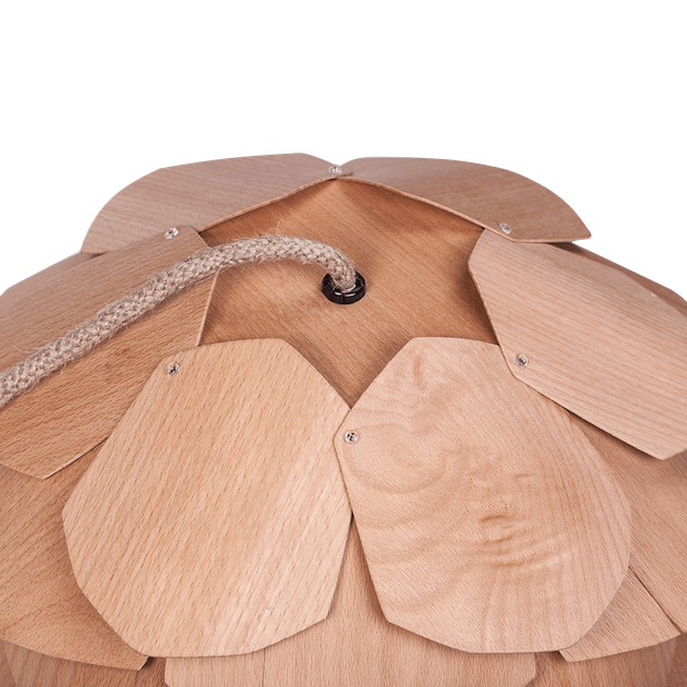 Світильник підвісний EnergoLux Wood&Light 40 Вт Е27 Р-390 бук - зображення 3
