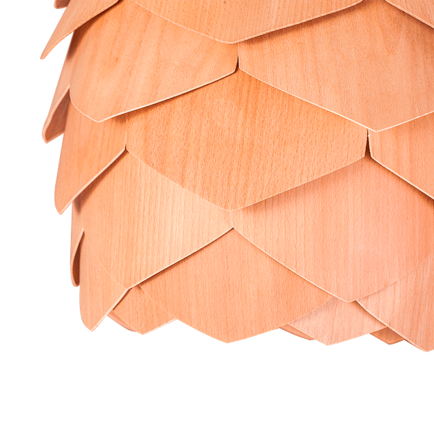 Світильник підвісний EnergoLux Wood&Light 40 Вт Е27 Р-390 бук - зображення 4