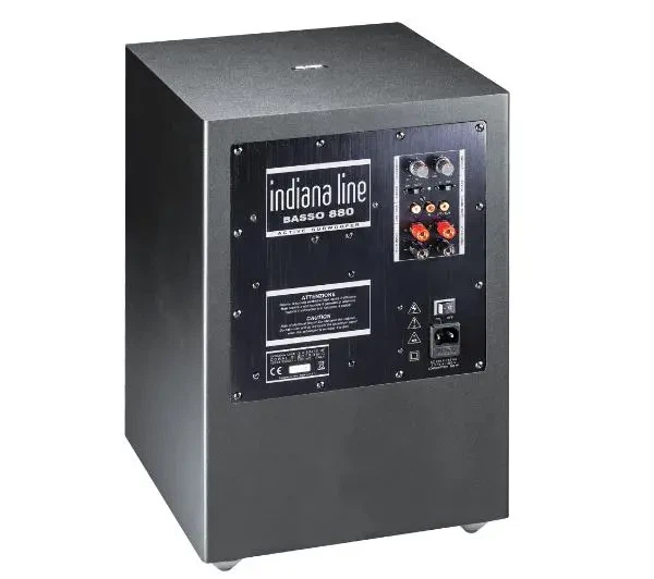 Сабвуфер Indiana Line Basso 880 Активний 250W Чорний - Фото 3 Сабвуфер Indiana Line Basso 880 Активний 250W Чорний - изображение 3