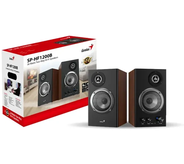 Динаміки Genius SP-HF1200B Коричнево-Чорний - Фото 5 Динаміки Genius SP-HF1200B Коричнево-Чорний - изображение 5
