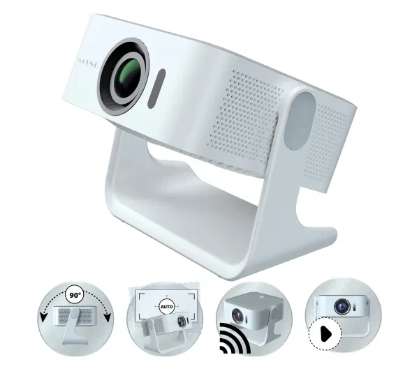 Проектор для домашнього кінотеатру Kiano Elegance Cinema Full HD Wi-Fi Bluetooth - Фото 12 Проектор для домашнього кінотеатру Kiano Elegance Cinema Full HD Wi-Fi Bluetooth - изображение 12