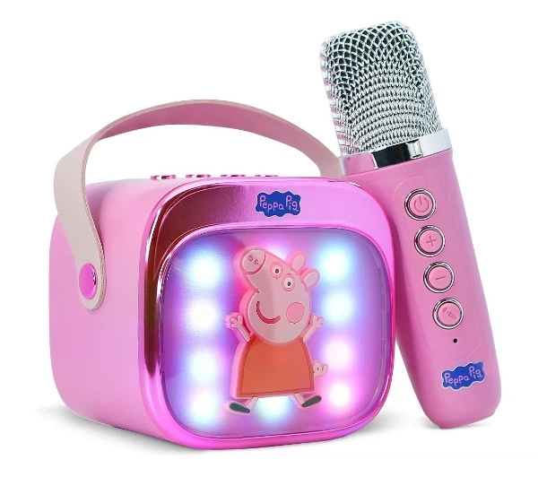 Мікрофон з динаміком Bluetooth OTL Technologies Peppa Pig 5W Рожевий - Фото 4 Мікрофон з динаміком Bluetooth OTL Technologies Peppa Pig 5W Рожевий - изображение 4