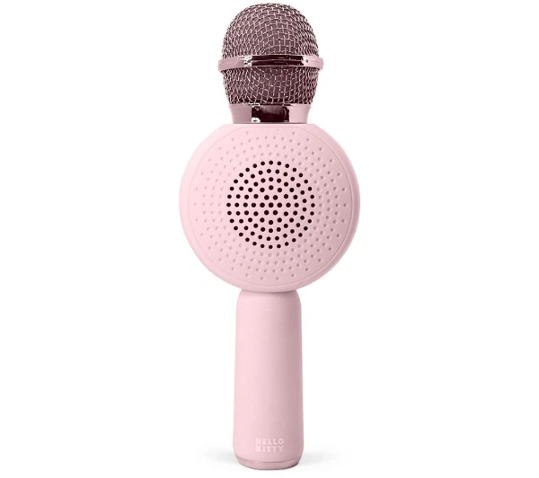 Мікрофон з динаміком Bluetooth OTL Technologies Hello Kitty PopSing LED підсвічування бездротове караоке 5W світло-рожевий - изображение 8