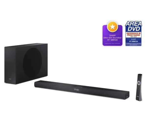 Аудіосистема Sharp HT-SBW320 2.1 Bluetooth Dolby Atmos - Фото 8 Аудіосистема Sharp HT-SBW320 2.1 Bluetooth Dolby Atmos - изображение 8