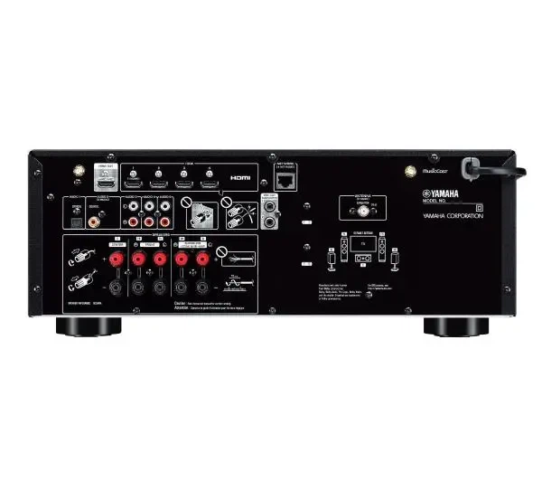 Стерео комплект Yamaha MusicCast RX-V4A Чорний, Indiana Line Nota 550 X Горіх - изображение 6