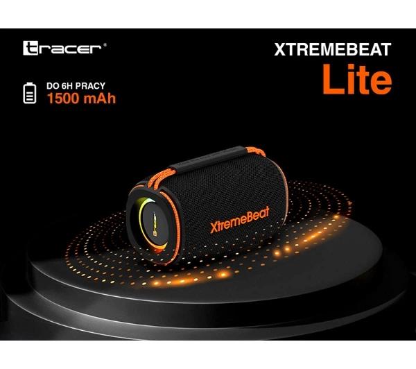 Bluetooth-колонка Tracer XtremeBeat Lite 10W Чорна - Фото 9 Bluetooth-колонка Tracer XtremeBeat Lite 10W Чорна - изображение 9